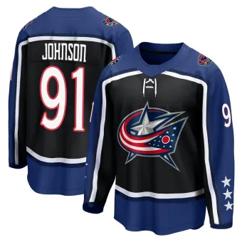 Youth Kent Johnson Columbus Blue Jackets Special Edition 2.0 Jersey - Black Breakaway